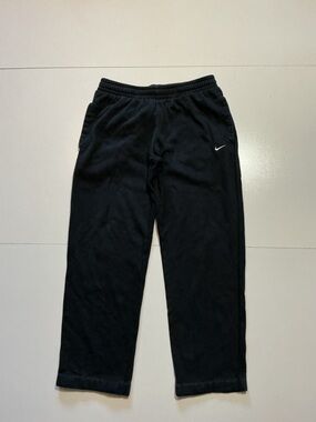 Nike Sportswear Black Club Fleece Straight Wide Leg Mens Sweatpants